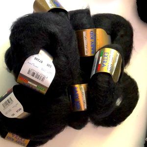 SOLD - Lush, luxurious Filatura di Crosa Baby Kid black mohair